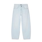 BLEACH WASH ICE BLUE BAGGY JEANS